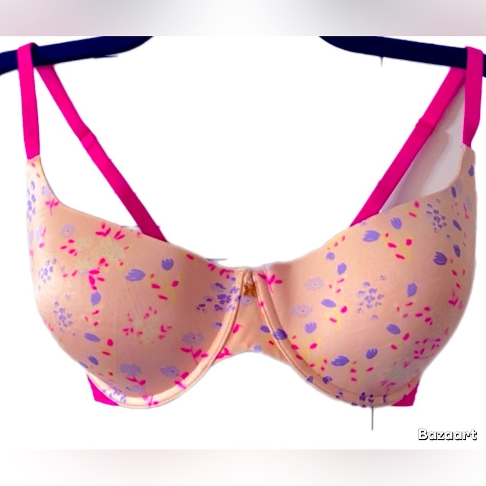 Savage X Fenty Bra, UnderWire, Pastel Padded, Sz 32DDD, 32F, Floral, Like new​